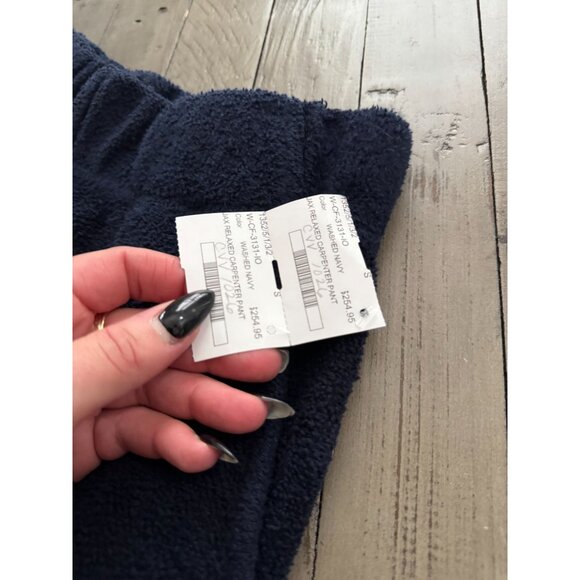 NWT Les Tien Jax Relaxed Carpenter Cargo Pants Sweatpants Navy Blue Size Small - Picture 4 of 4